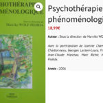 Psychothérapie - phénoménologie